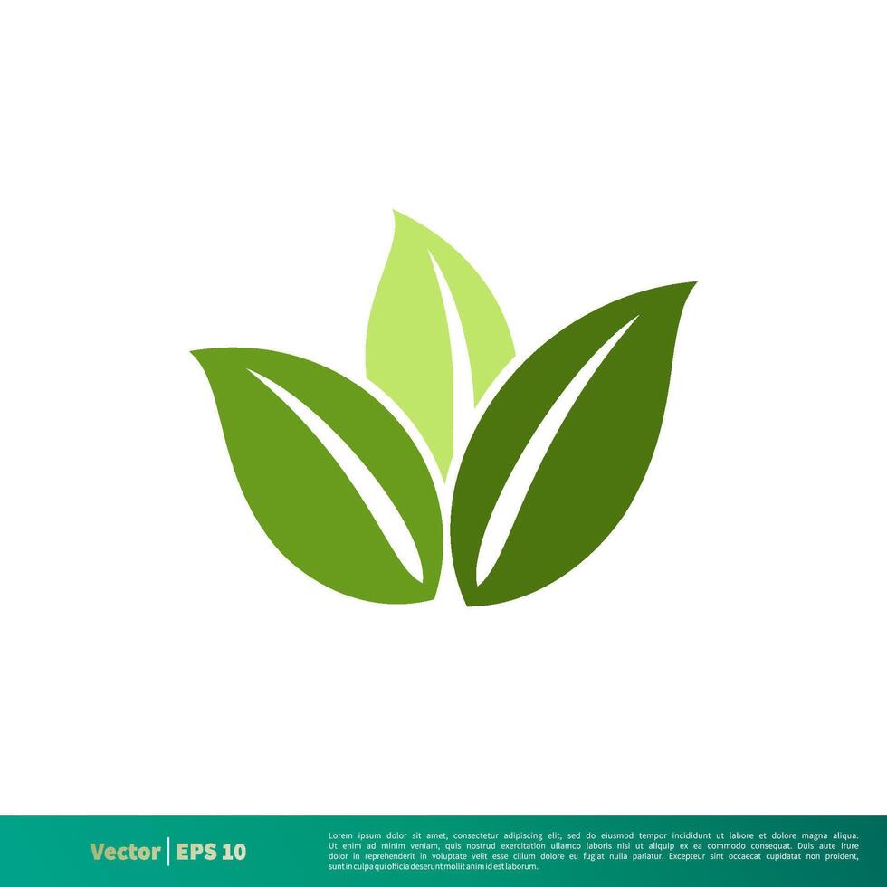 Nature Green Leaf Icon Vector Logo Template Illustration Design EPS 10.