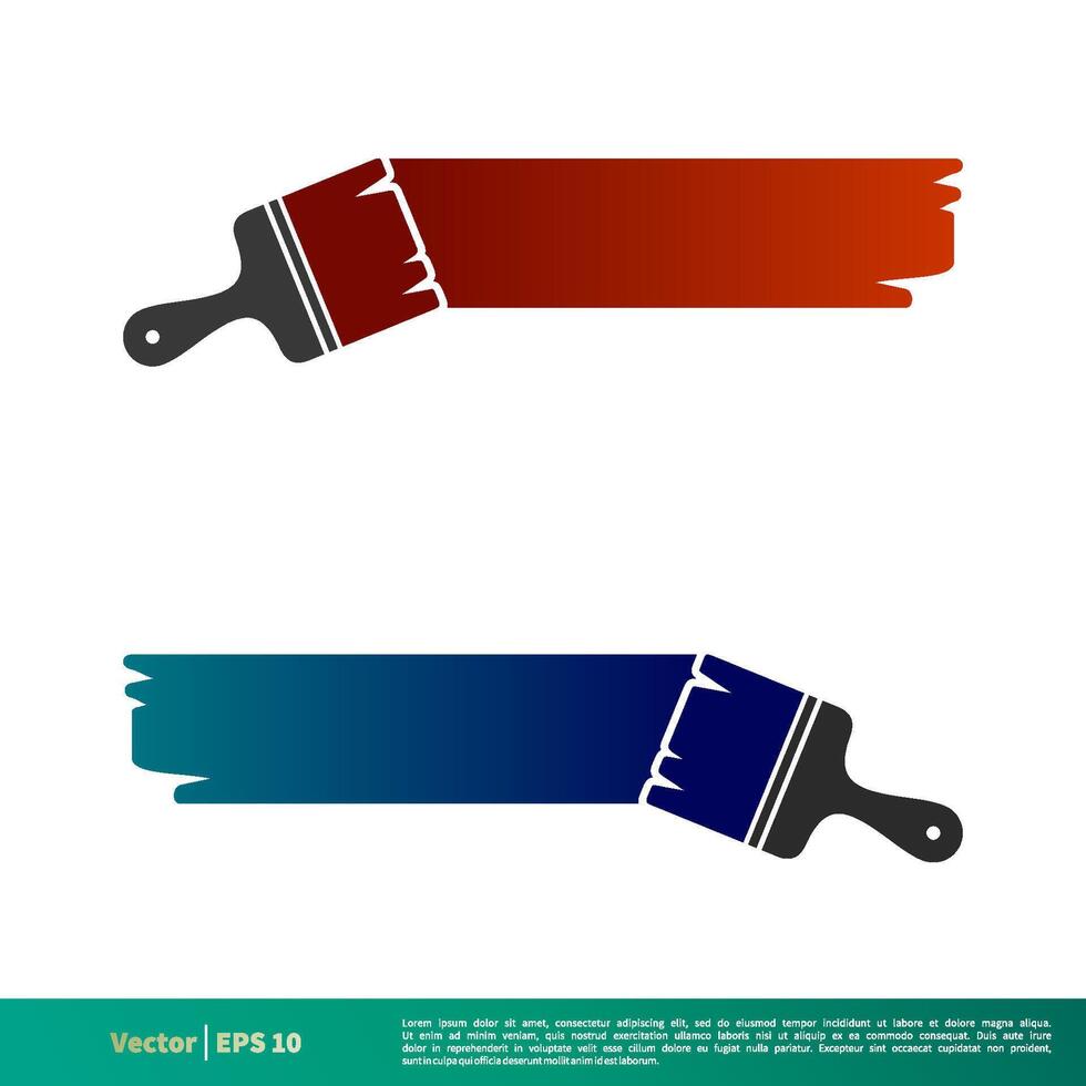 Painting Icon Vector Logo Template Illustration Design. Vector EPS 10.