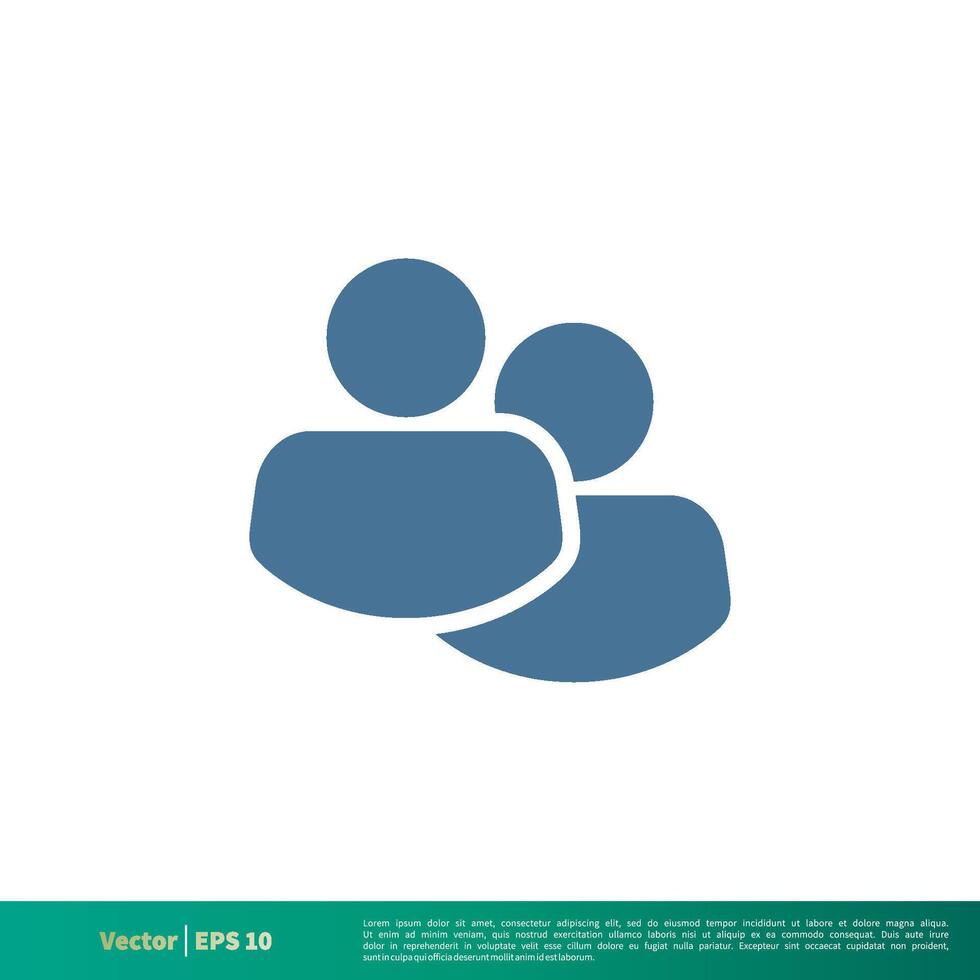 Human Shape, People, Crowd icon Vector Logo Template Illustration Design. Vector EPS 10.
