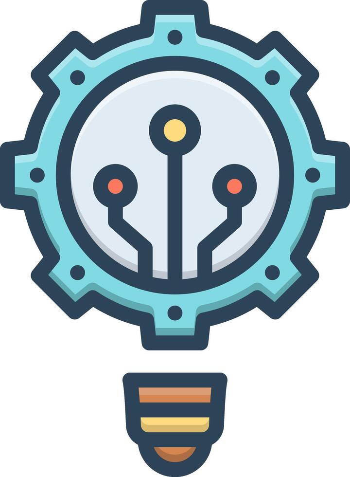 Vector color icon for innovation