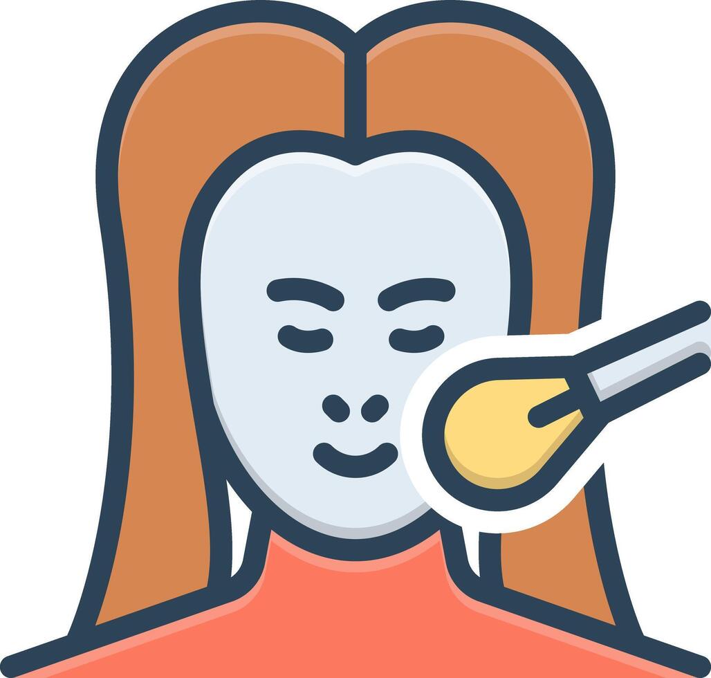 Vector color icon for makeup