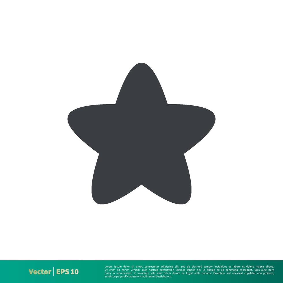 sencillo estrella forma icono vector logo modelo ilustración diseño. vector eps 10