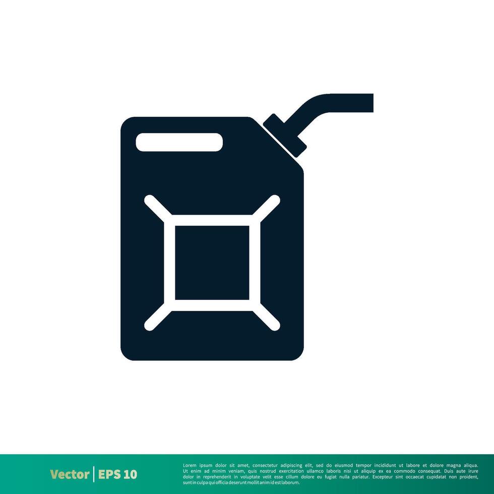 Jerrycan Icon Vector Logo Template Illustration Design EPS 10.