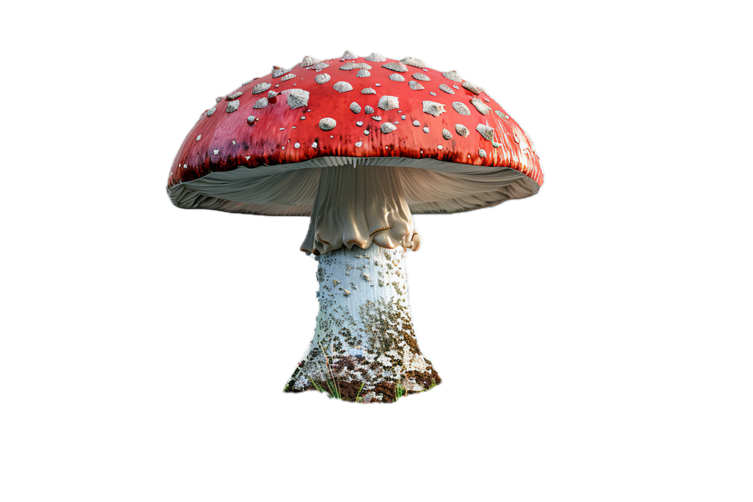 AI generated Red Amanita Mushroom png