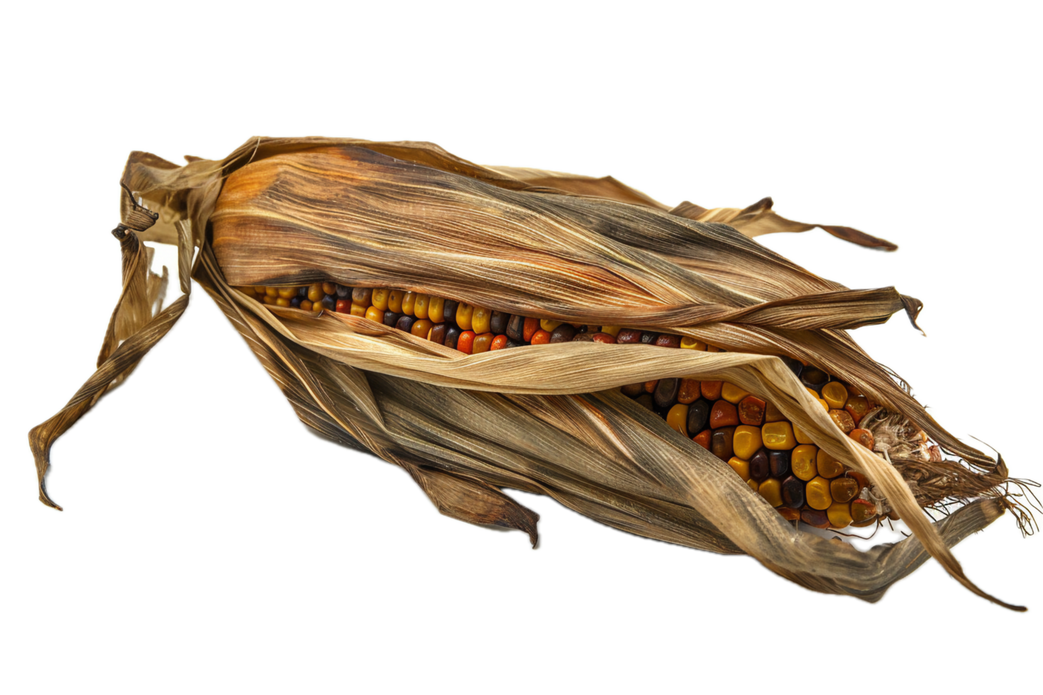 AI generated Corn Cob with Husk png