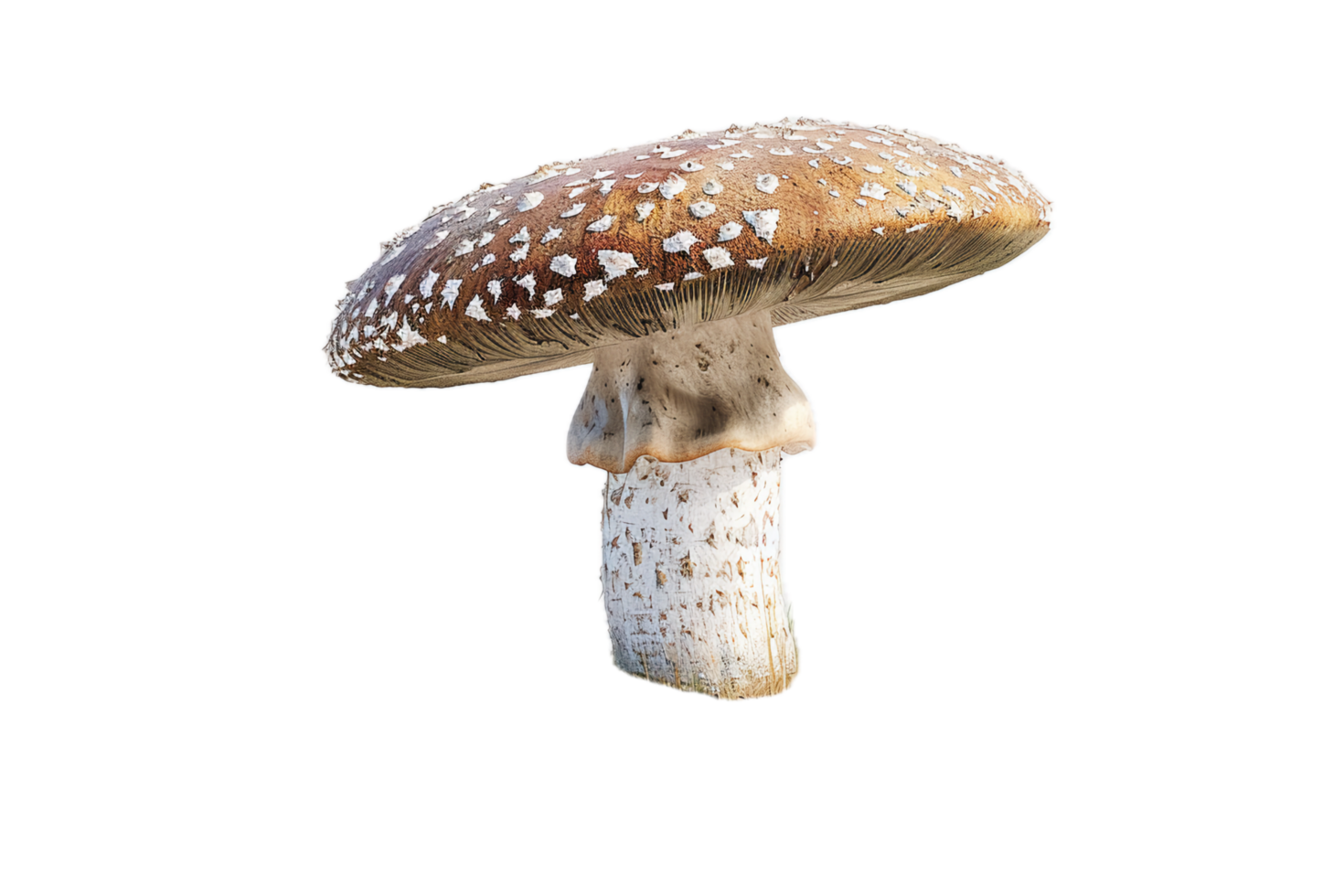 AI generated Red Amanita Mushroom png
