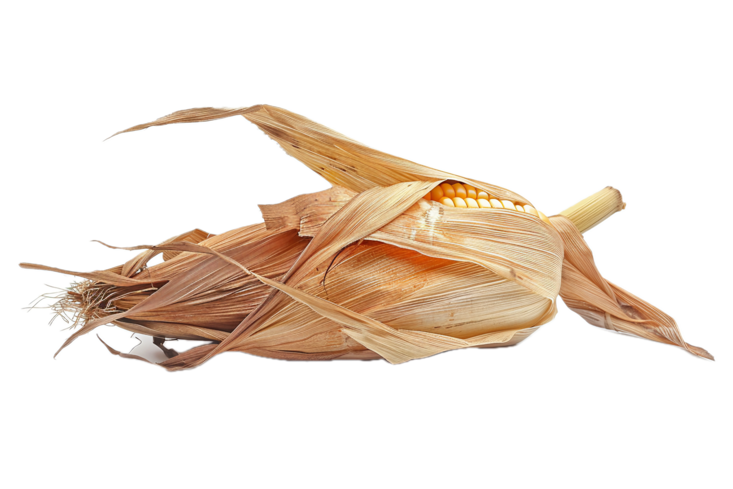 AI generated Corn Cob with Husk png