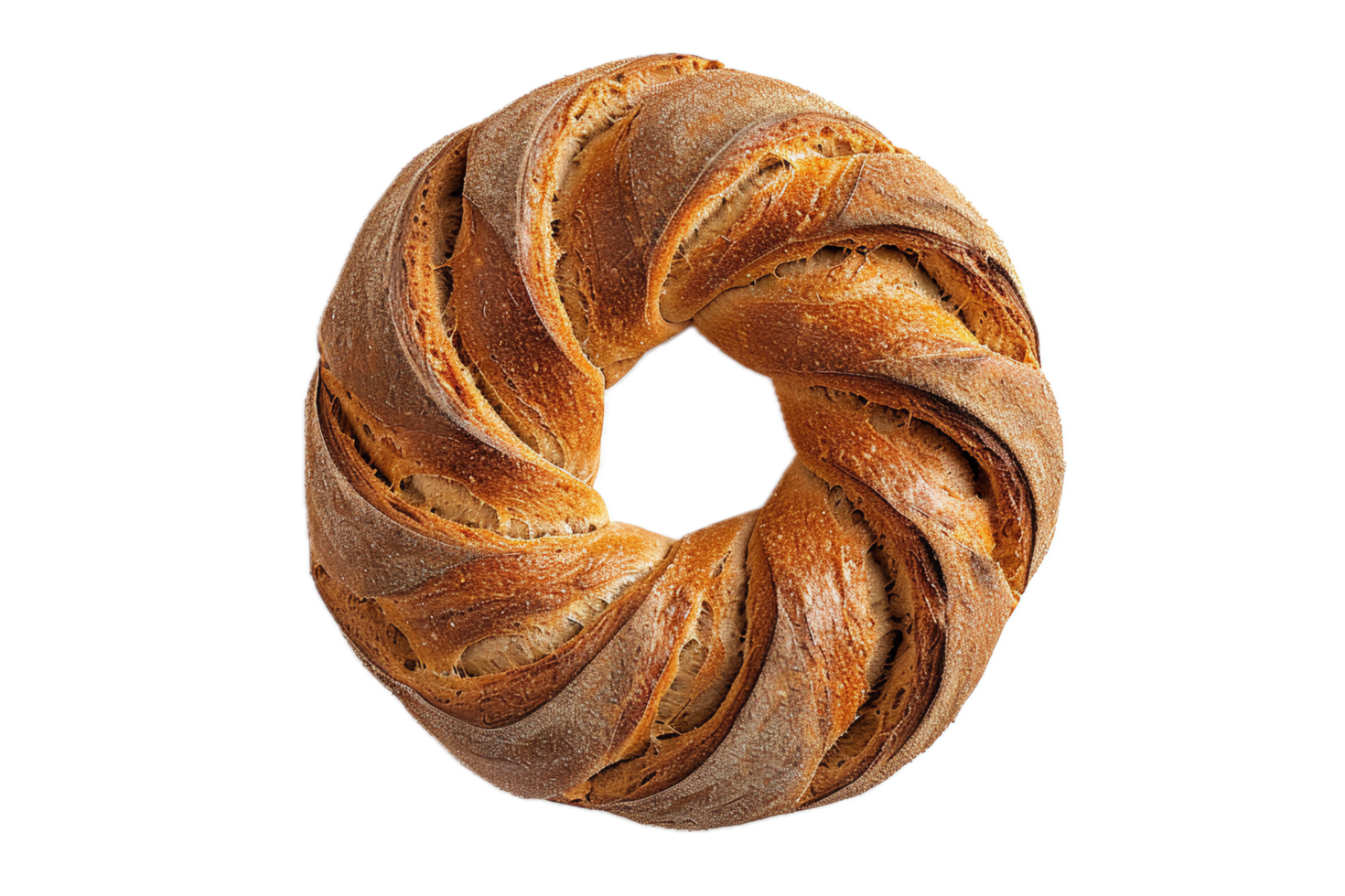 AI generated Single Round Crispy Cracker png