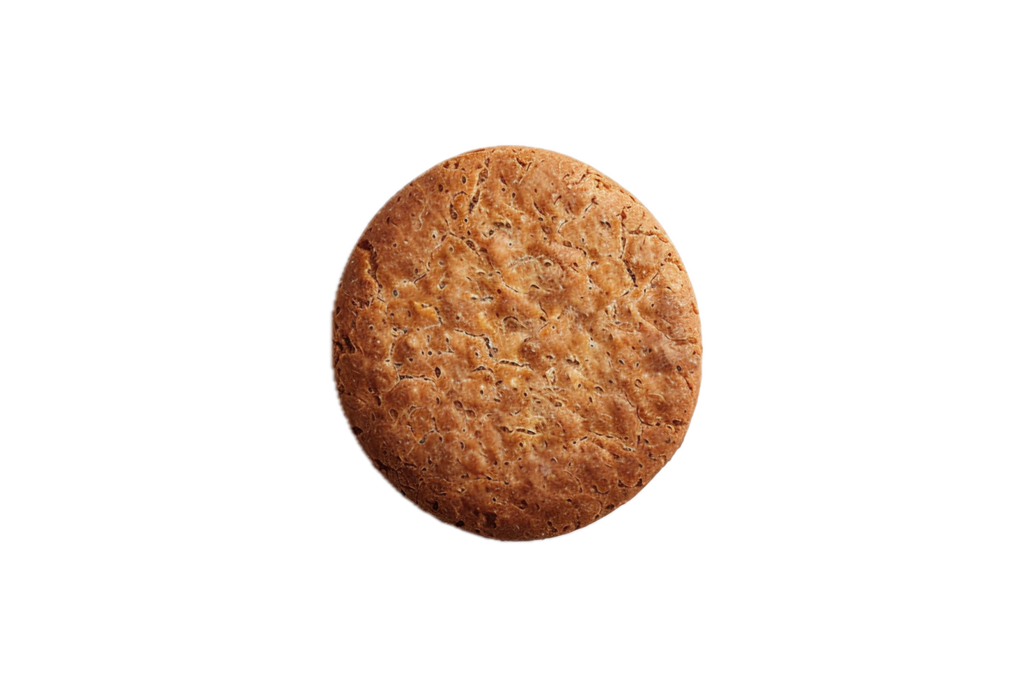 AI generated Single Round Crispy Cracker png