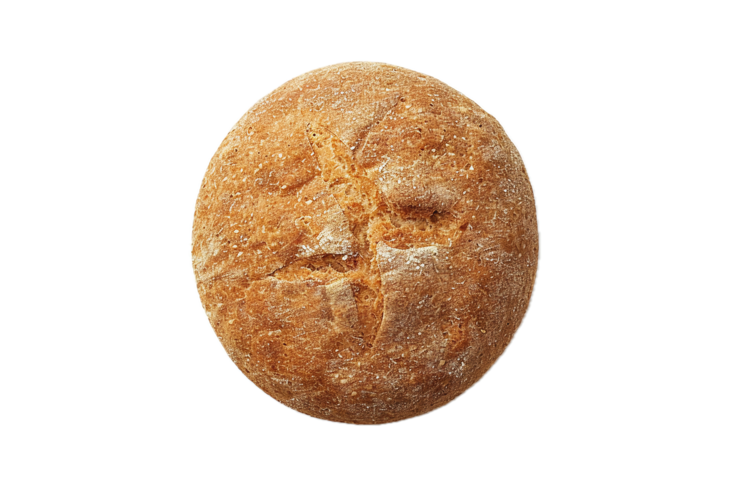 AI generated Single Round Crispy Cracker png