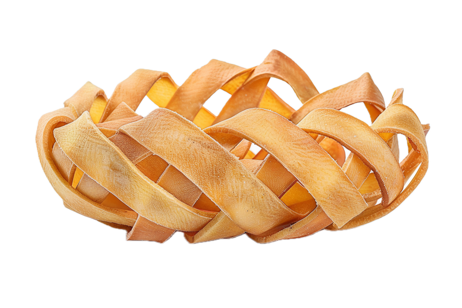 AI generated Pile of Fresh Fettuccine Pasta png
