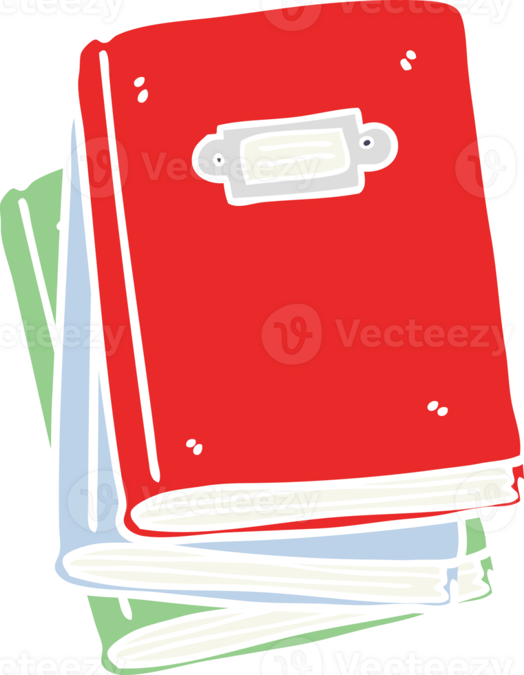 flat color illustration of a cartoon book png