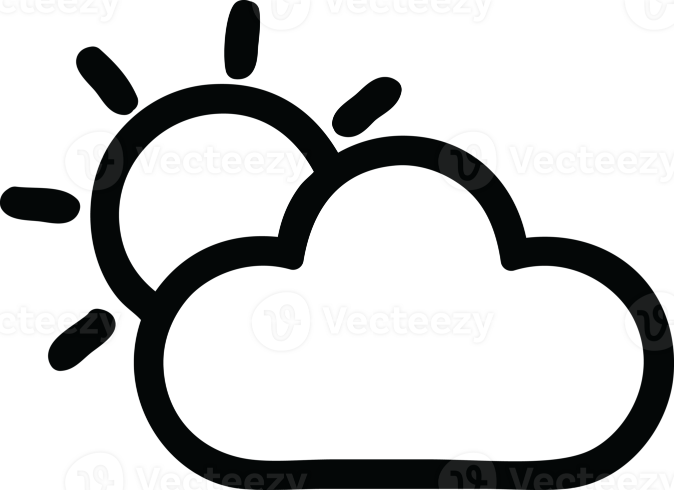 sun and cloud icon symbol png