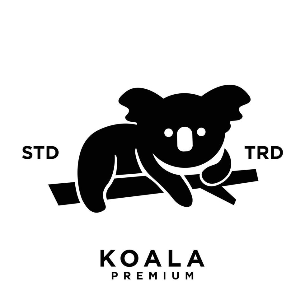 koala logo icon design template vector with modern illustration concept