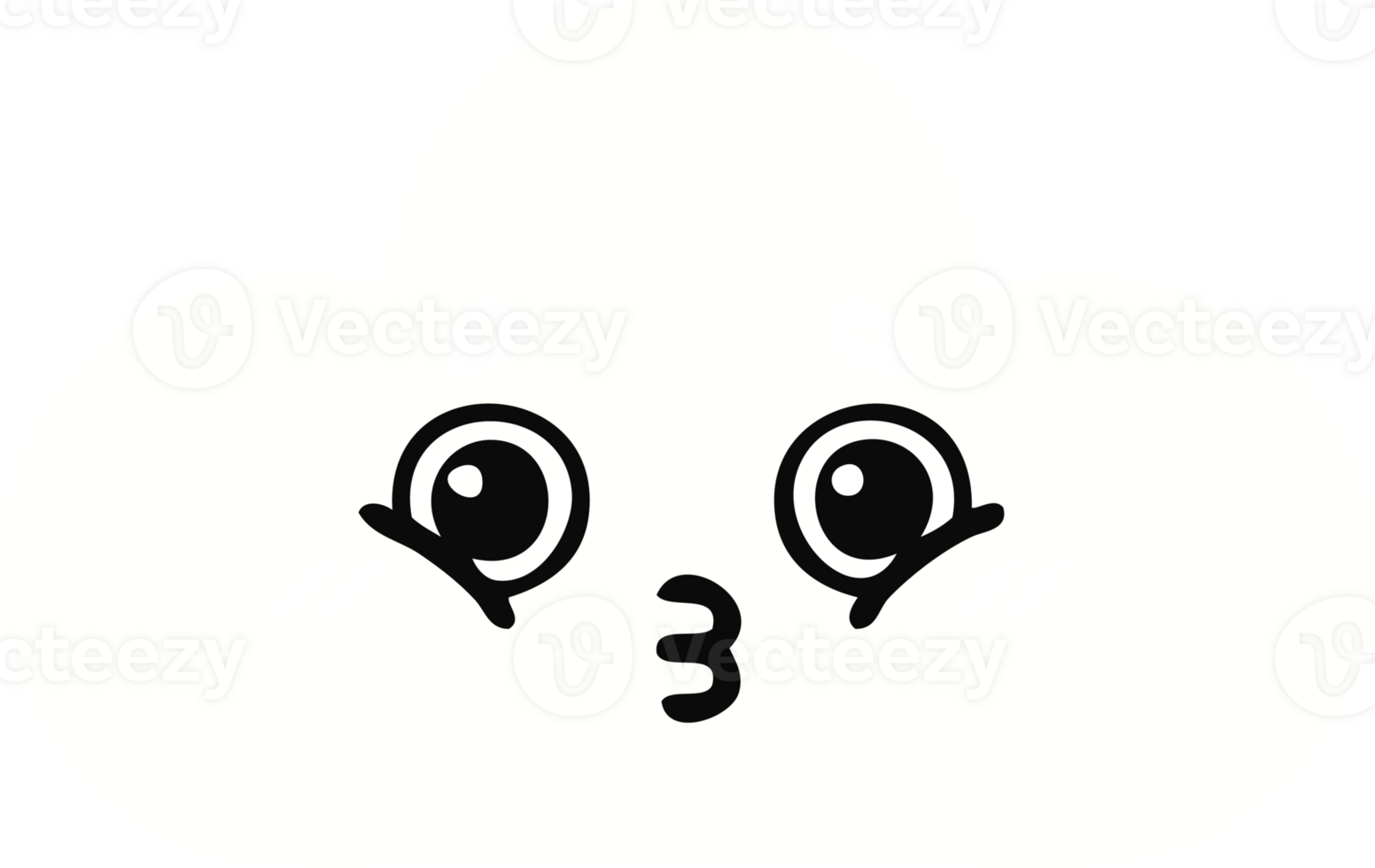 flat color retro cartoon of a cloud png