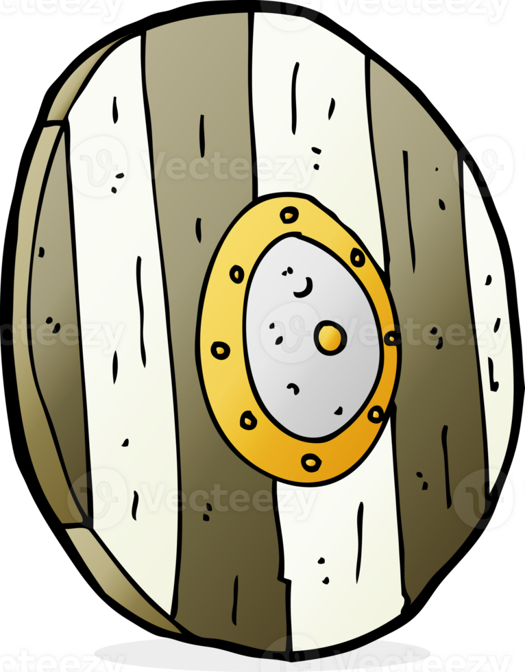 cartoon wooden shield png