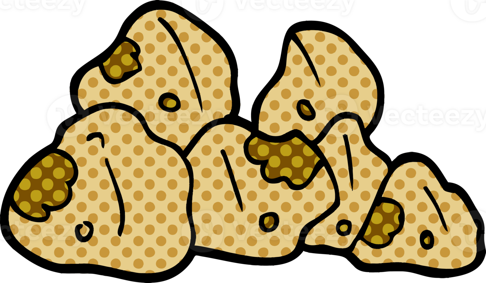 cartoon doodle boulders png