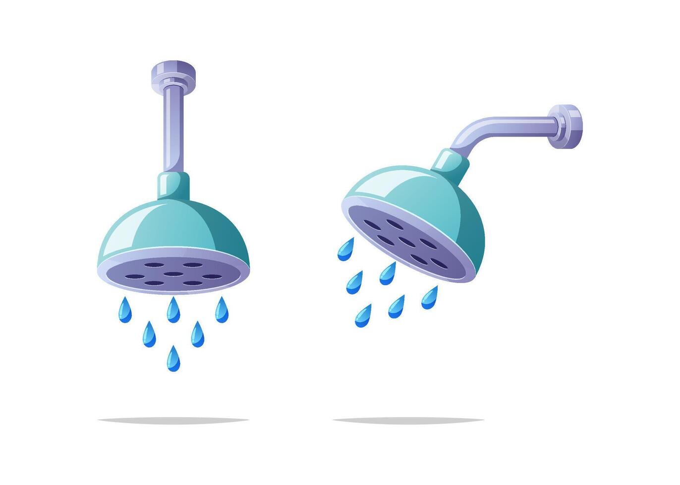 Shower head vector isolated on white background.