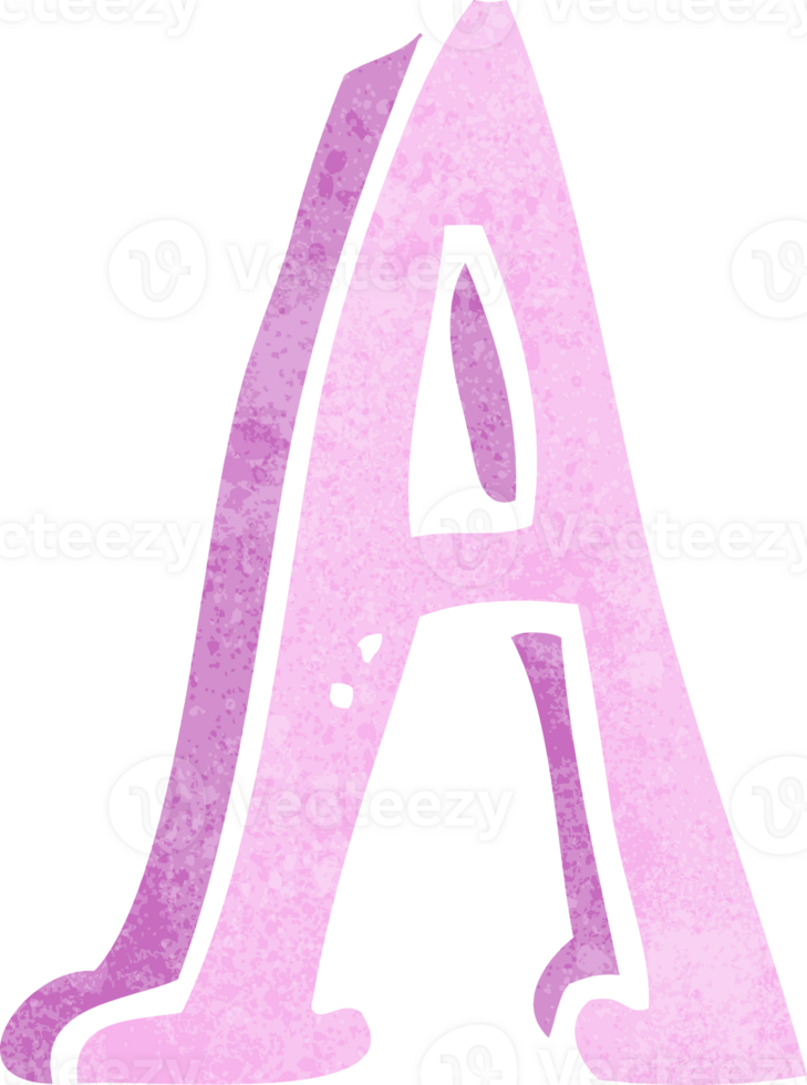 cartoon letter A png