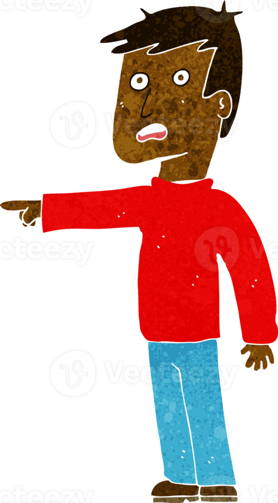 cartoon pointing man png
