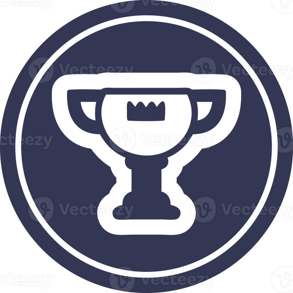 trophy award circular icon png