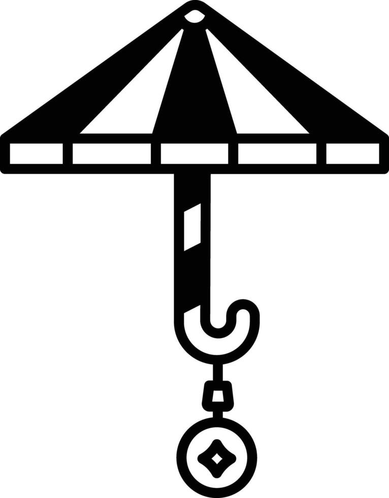 Umbrella glyph and line vector illustration