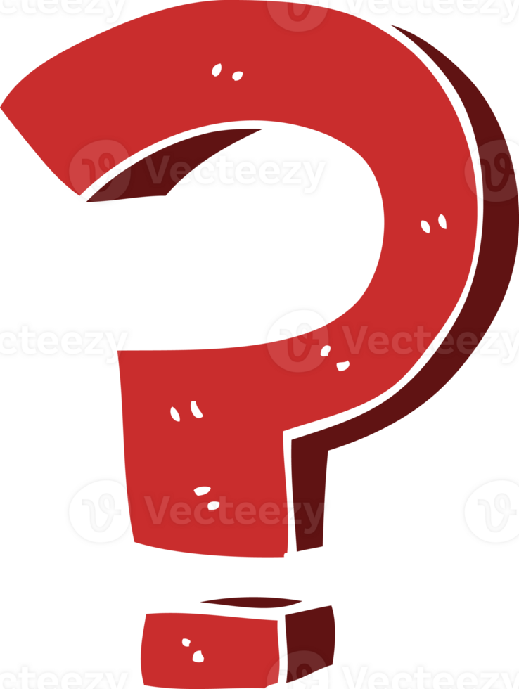 cartoon doodle question mark png