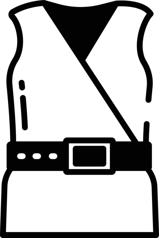 Top dress  glyph and line vector illustration