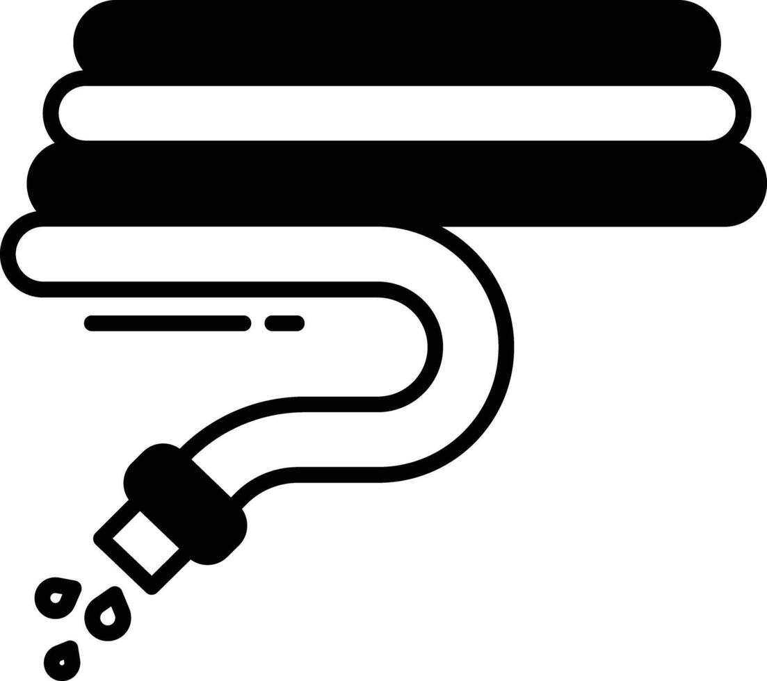 pipe glyph and line vector illustration