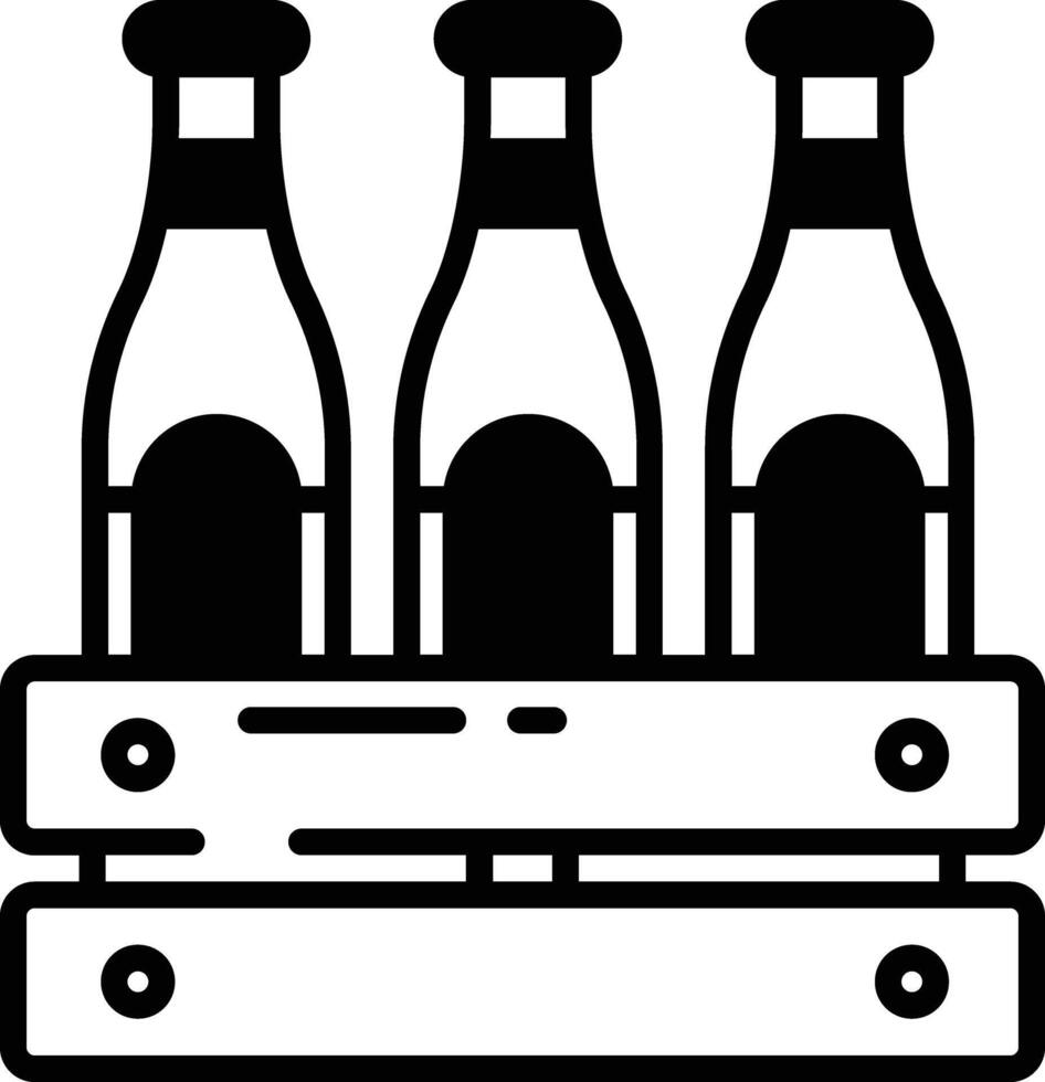 bar glyph and line vector illustration