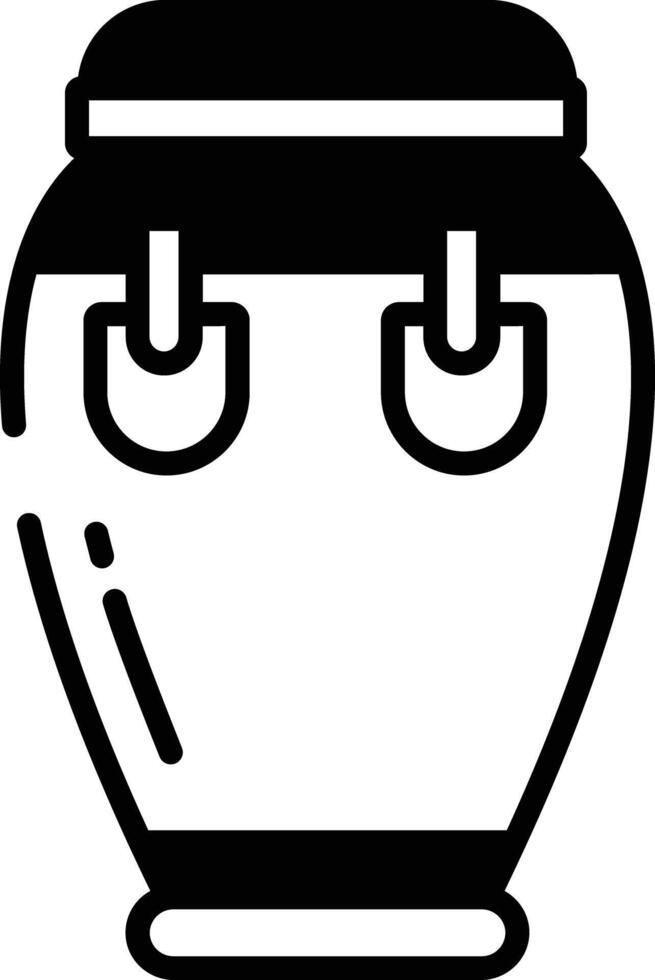 Conga glyph and line vector illustration