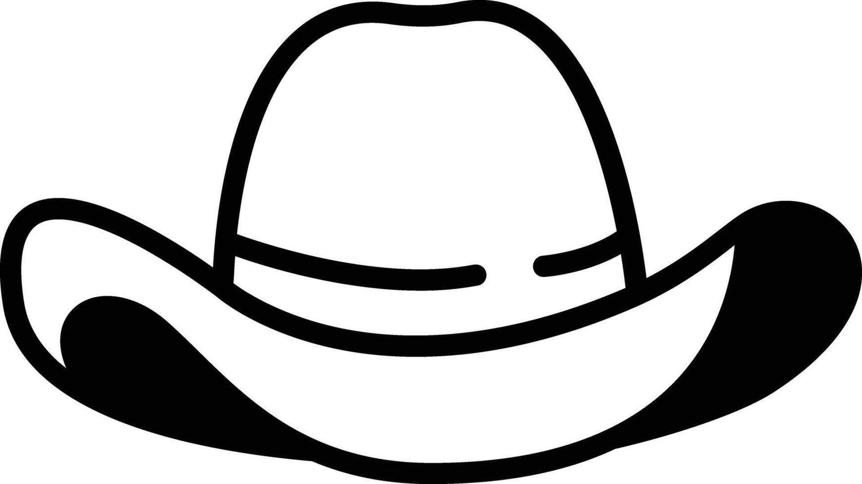 Hat glyph and line vector illustration