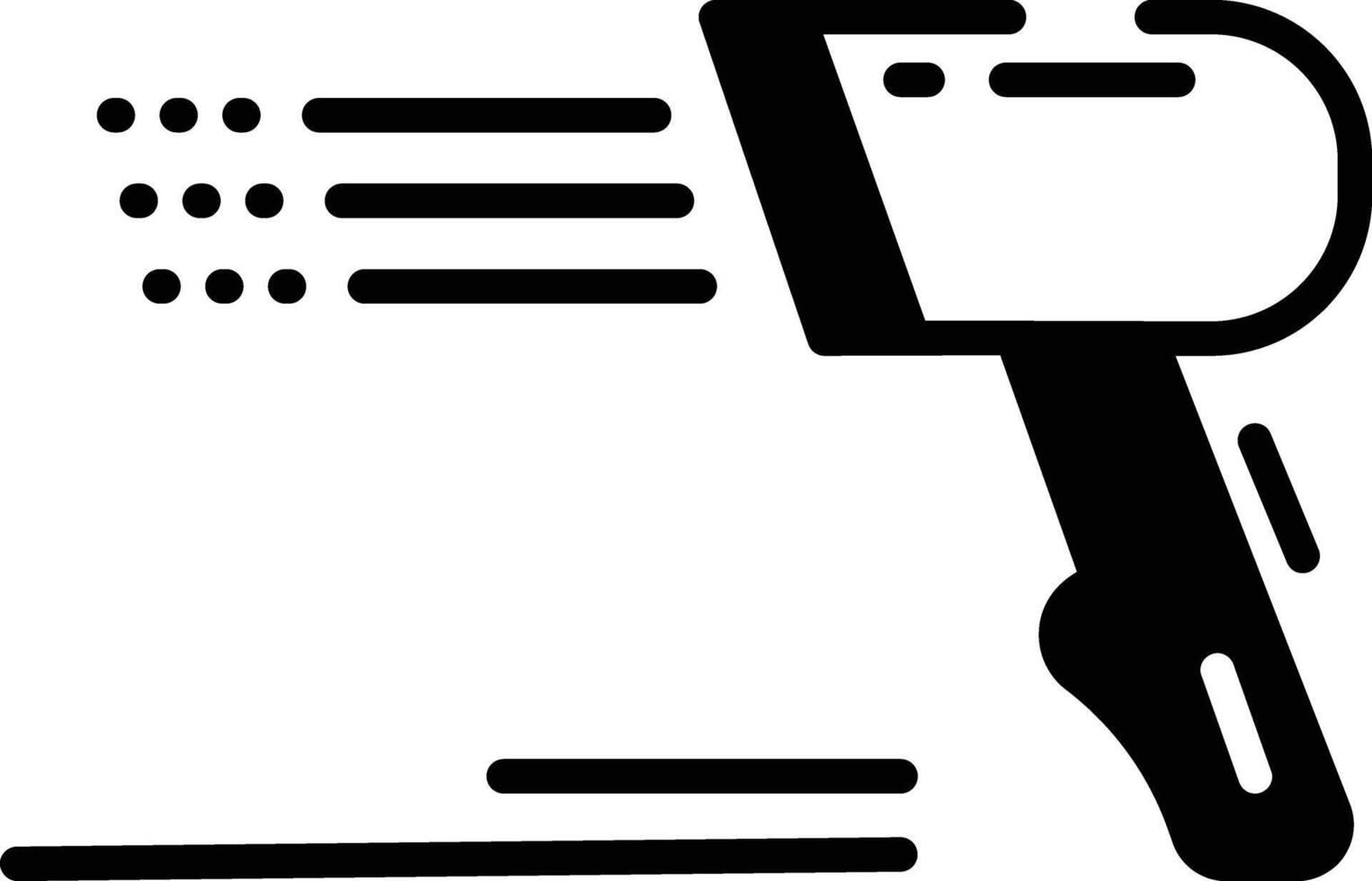 bar código escáner glifo y línea vector ilustración