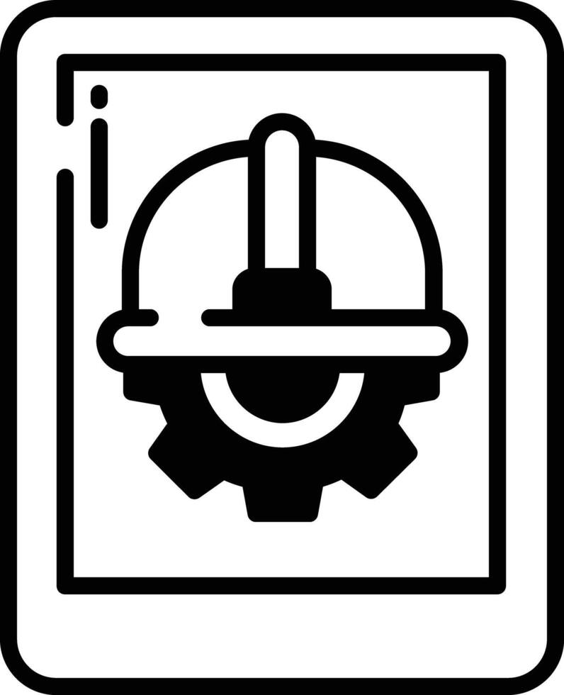 football live in cell phone glyph and line vector illustration