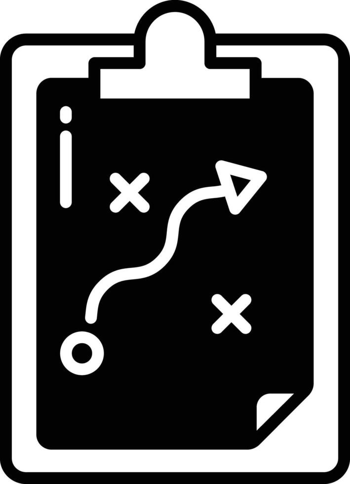 Strategy. glyph and line vector illustration
