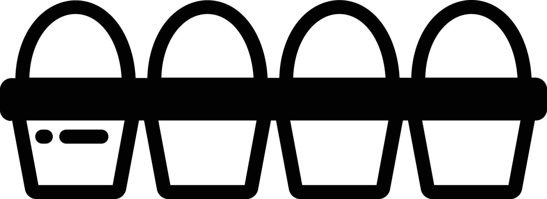 egg package glyph and line vector illustration