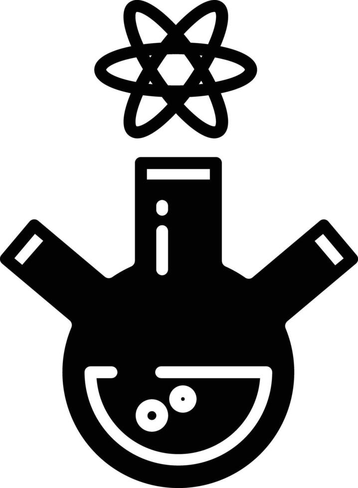 Laboratory glyph and line vector illustration