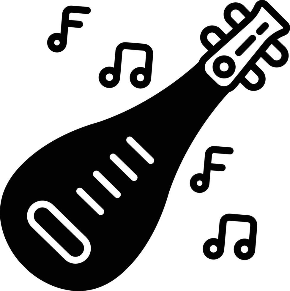 Pipa glyph and line vector illustration