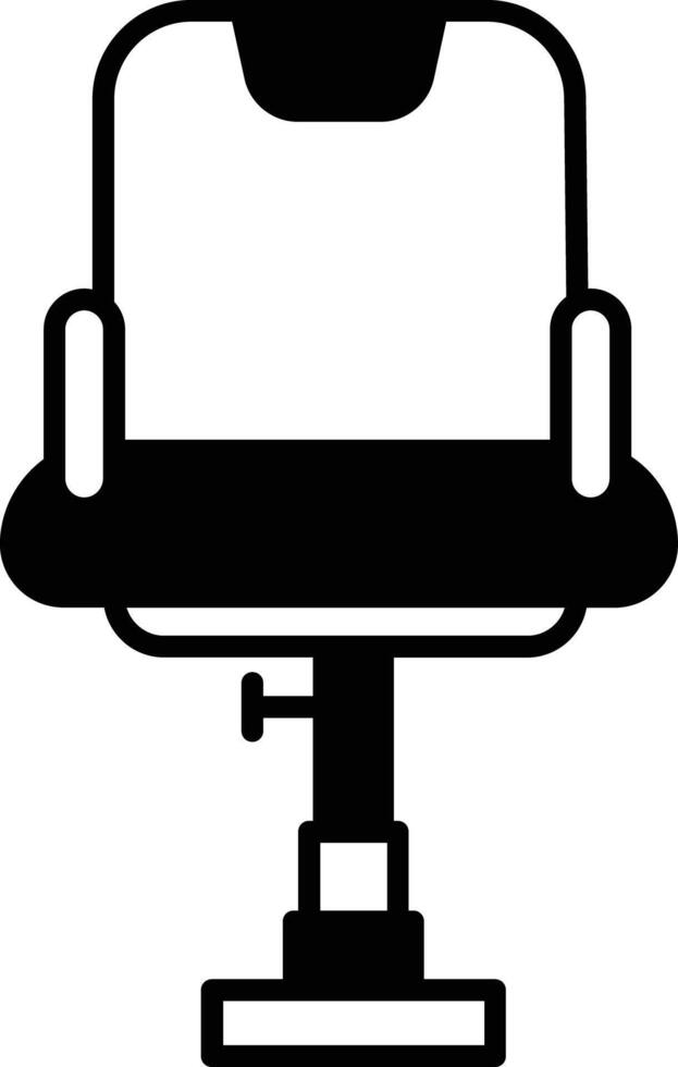 Chair. glyph and line vector illustration