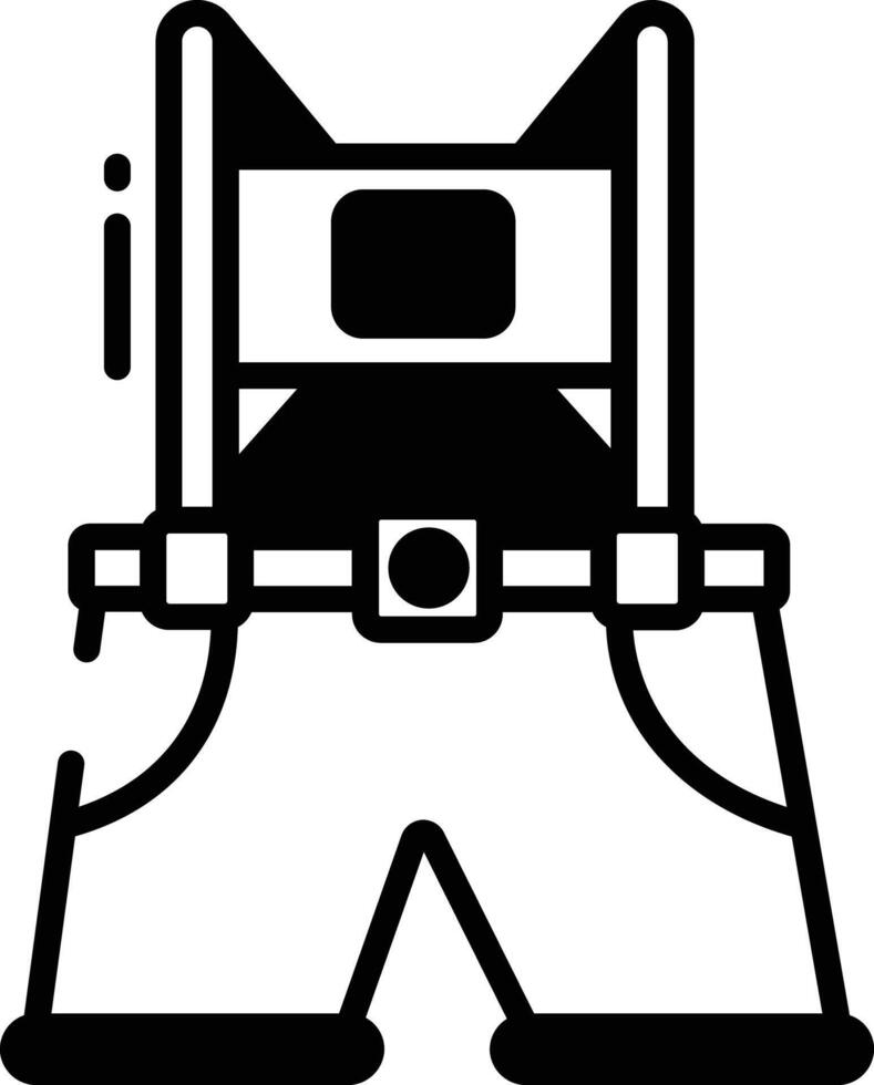 lederhosen glyph and line vector illustration