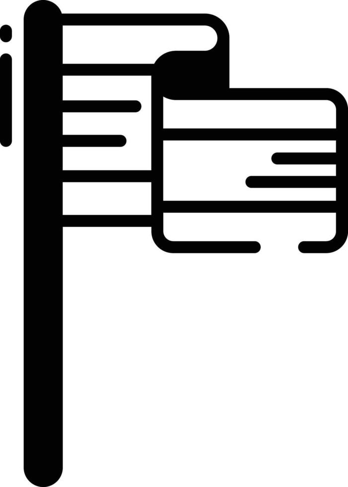 Peace Flag glyph and line vector illustration