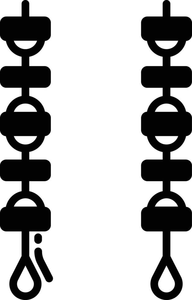 Brochette glyph and line vector illustration