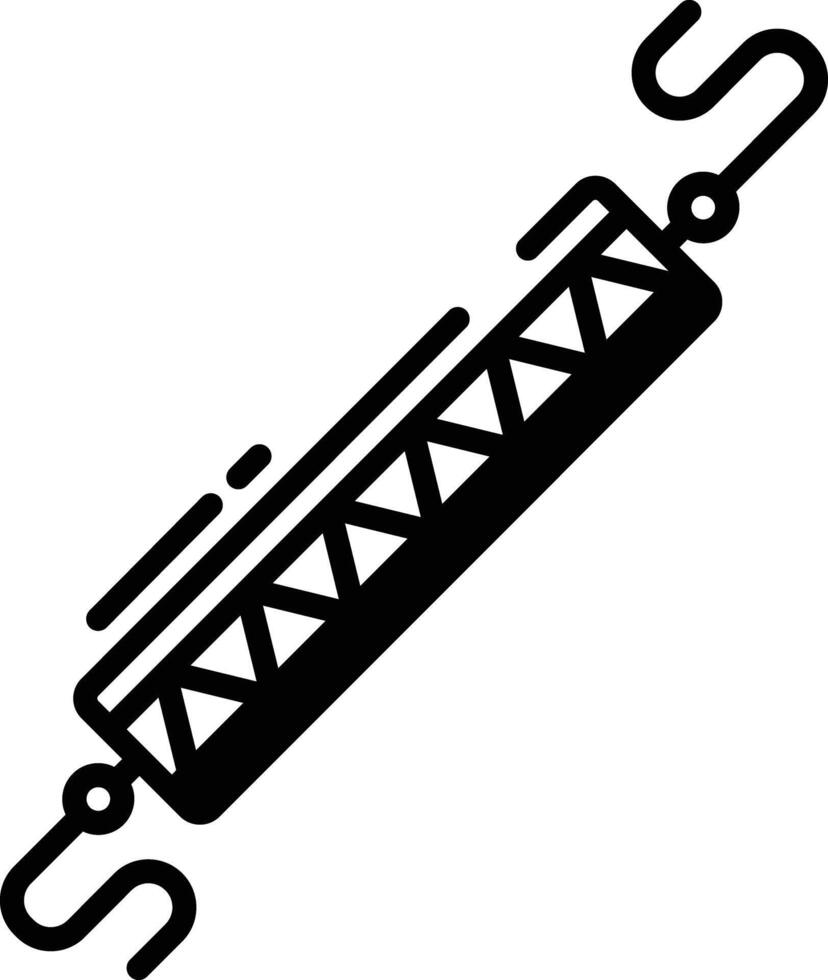 band glyph and line vector illustration