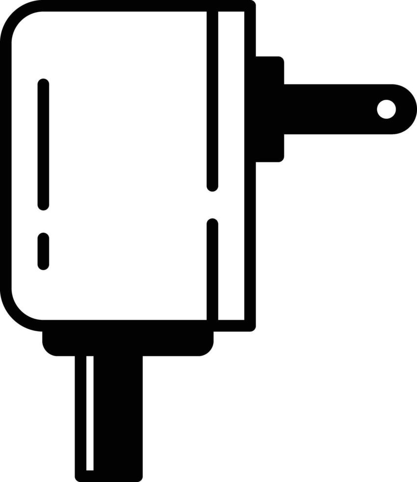 Airpod glyph and line vector illustration