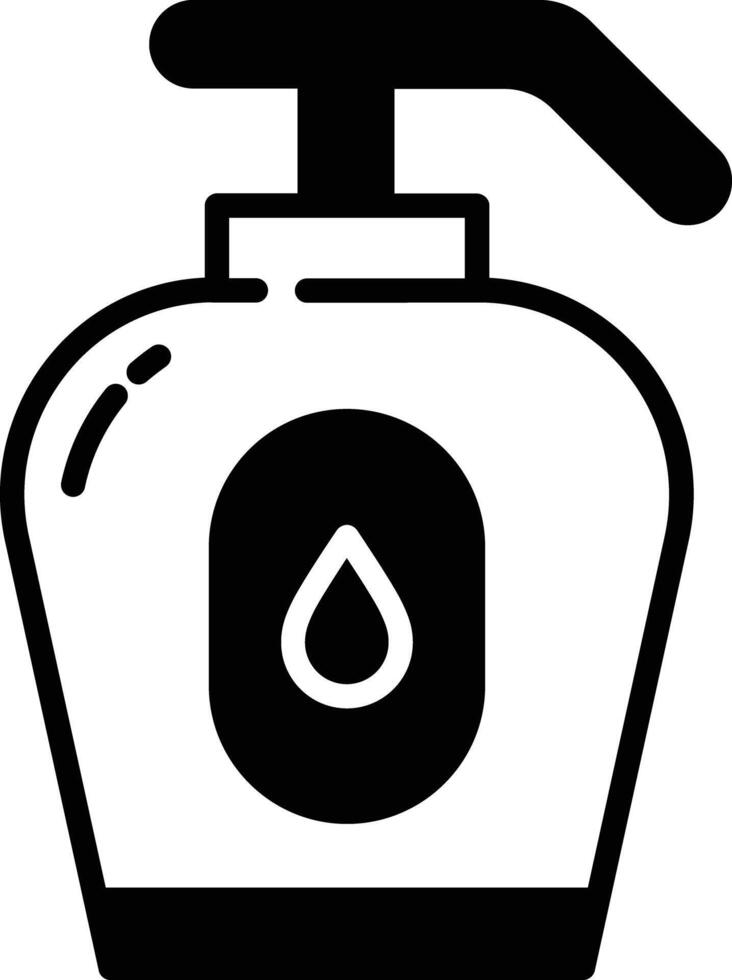 Nail Polish glyph and line vector illustration