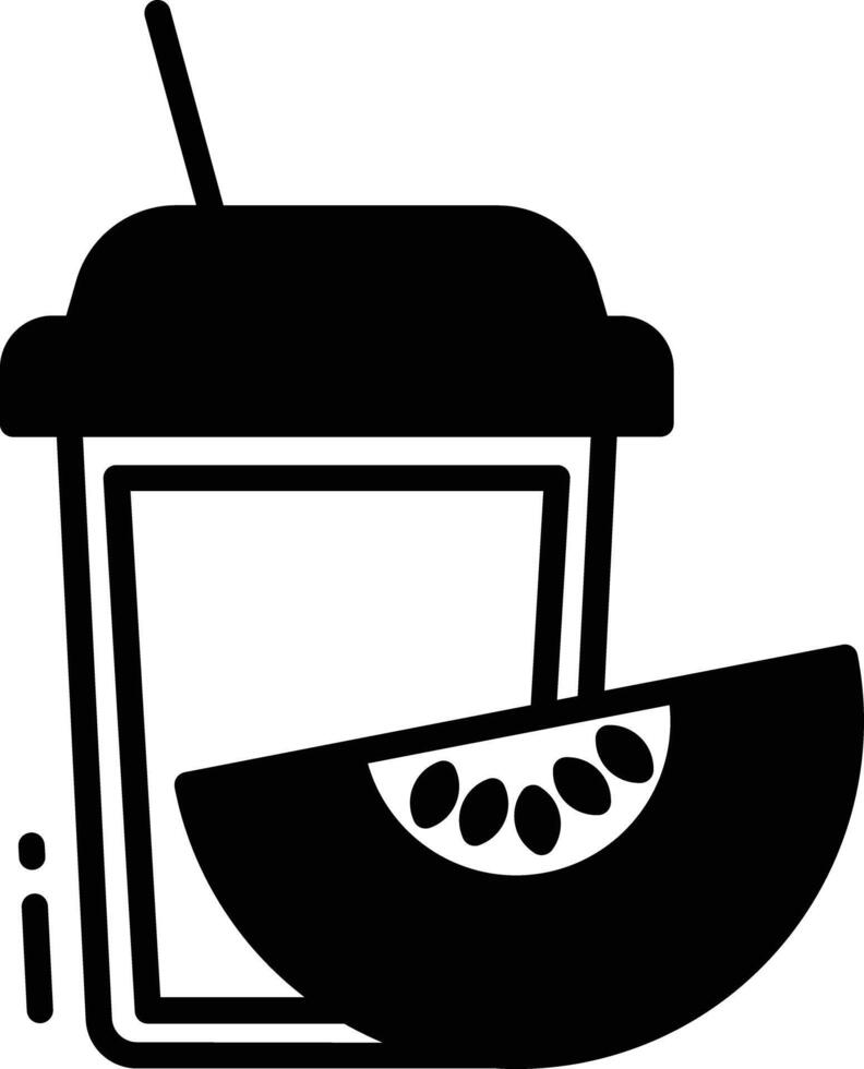 Milkshake glyph and line vector illustration