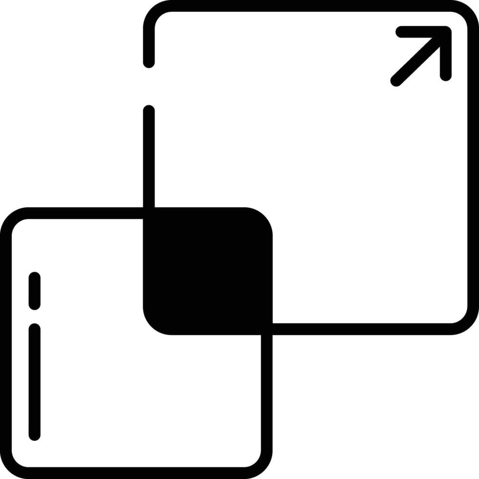 Scale glyph and line vector illustration