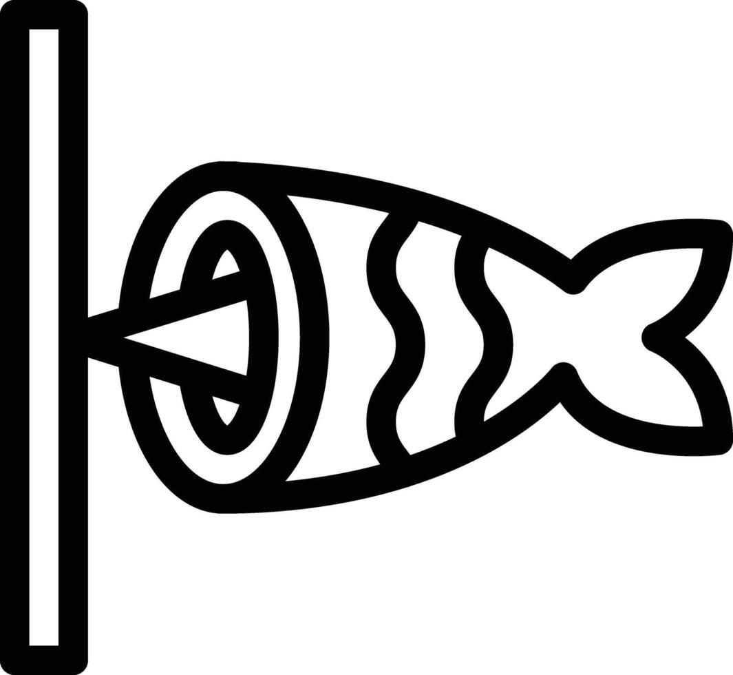 Fish flag vector icon