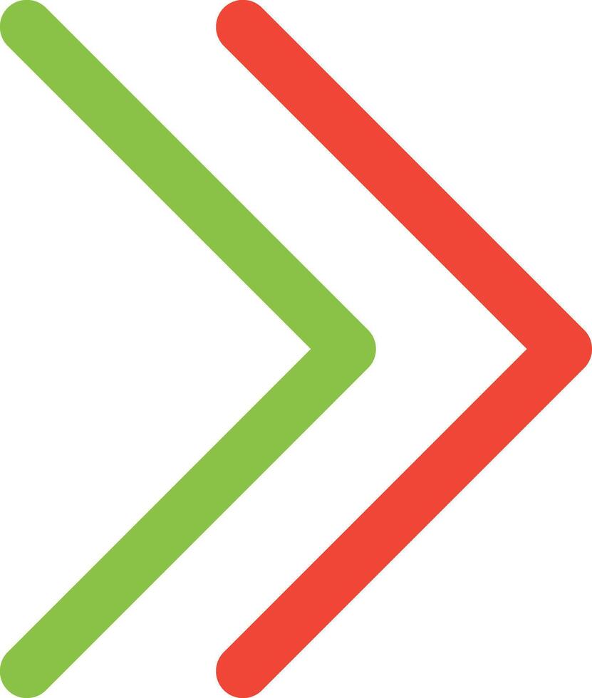 Double Right Chevron vector icon