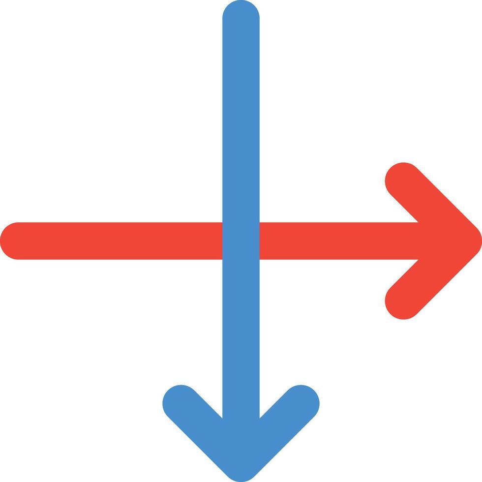 Cross Intersecting vector icon